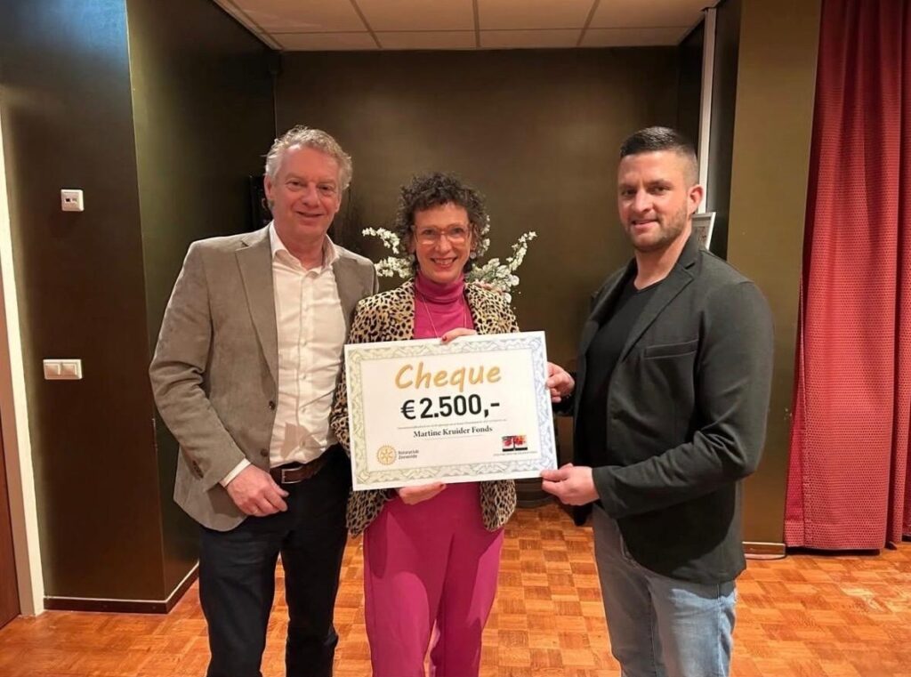 Gift van Rotary Zeewolde